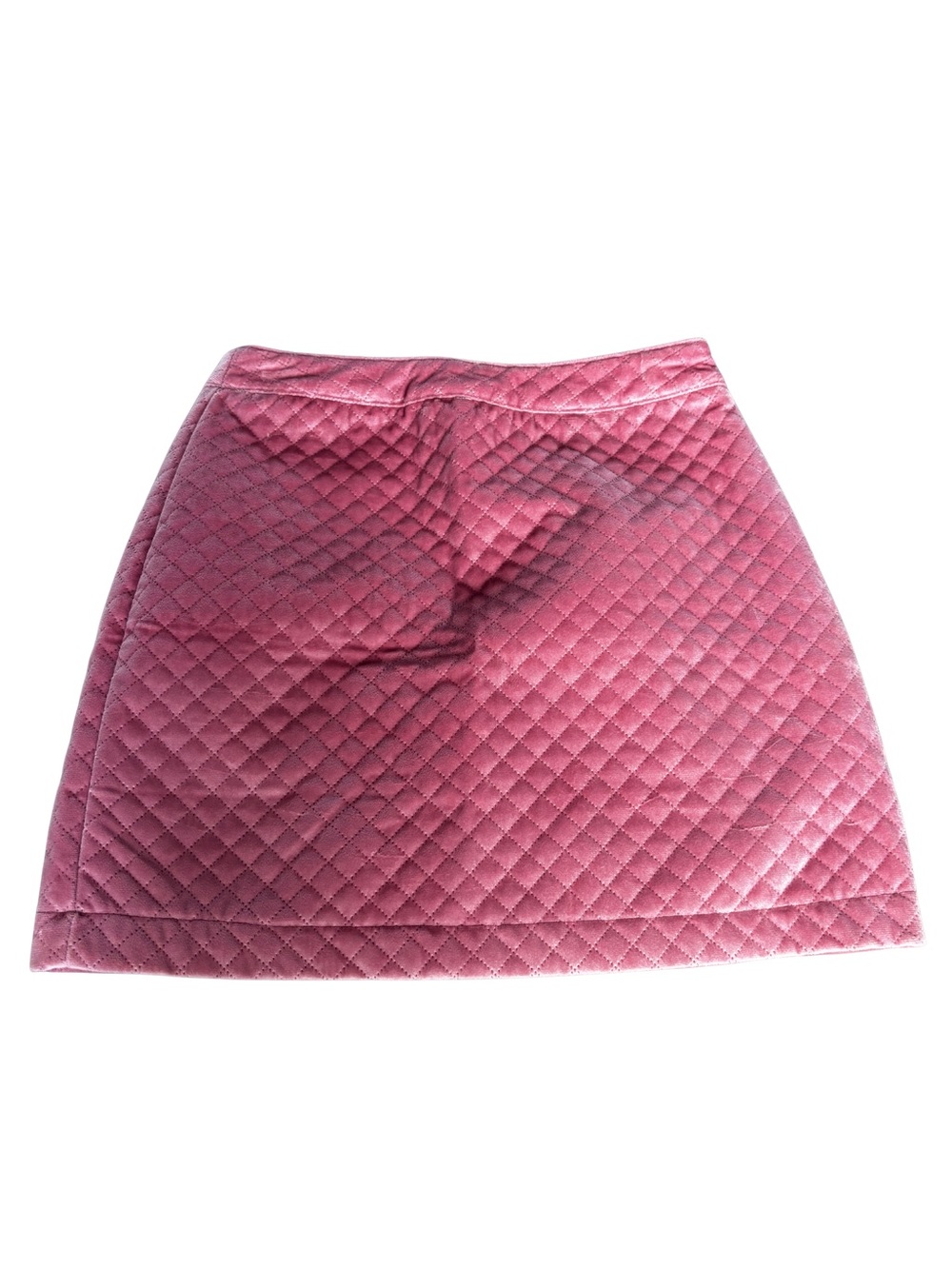 Alya Quilted Rose Mini Skirt